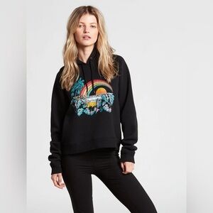 Volcom Truly Stokin Hoodie - Black Combo Size Large